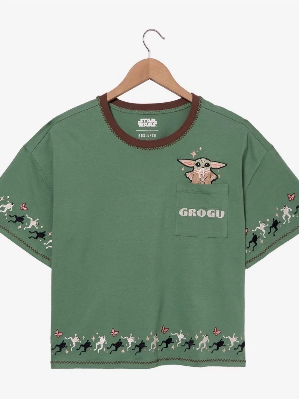 Disney Star Wars Mandalorian and Grogu Women’s Cropped Shirt Plus Size XXL NWT - Picture 4 of 7